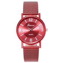 Load image into Gallery viewer, Ladies Quartz Wristwatch relojio mujer Women's Lightweight Plastic PVC Mesh Belt Watch Women Watches Gift Relogio Feminino