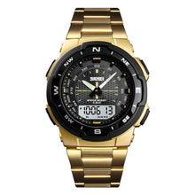 Load image into Gallery viewer, SKMEI Quartz Watch Stainless Steel Strap LED Digital Clock 50m Waterproof Casual Sport Wrist Watch Models Relogio Watches
